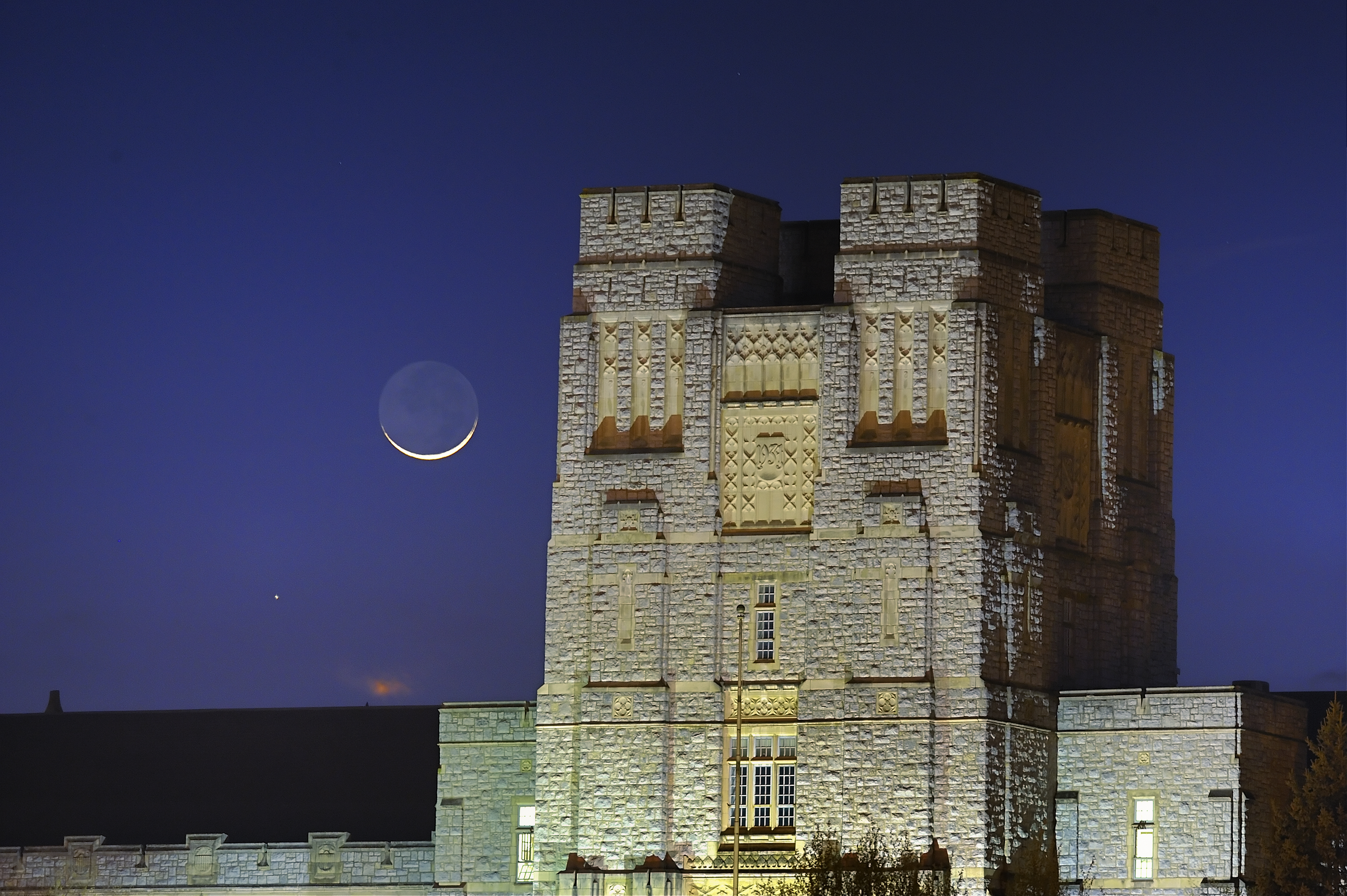 Burruss at night